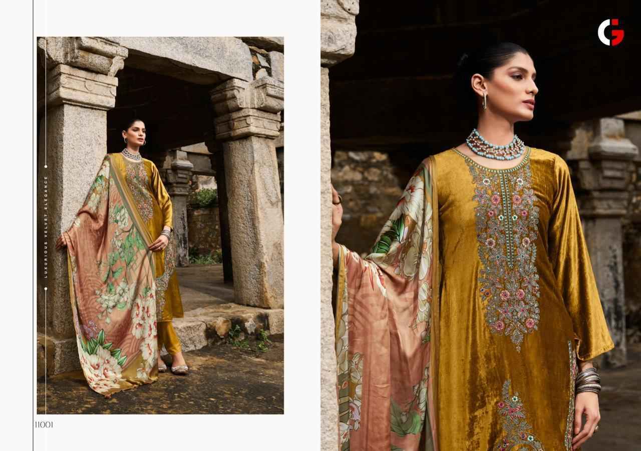 Gull Jee Afsana Viscose Velvet Dress Material Wholesale Price