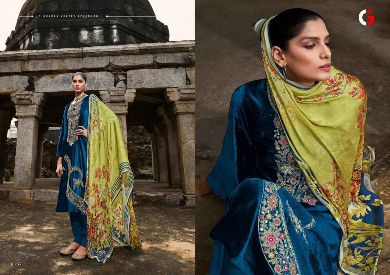 Gull Jee Afsana Viscose Velvet Dress Material Wholesale Price