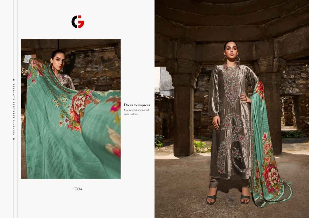 Gull Jee Afsana Viscose Velvet Dress Material Wholesale Price