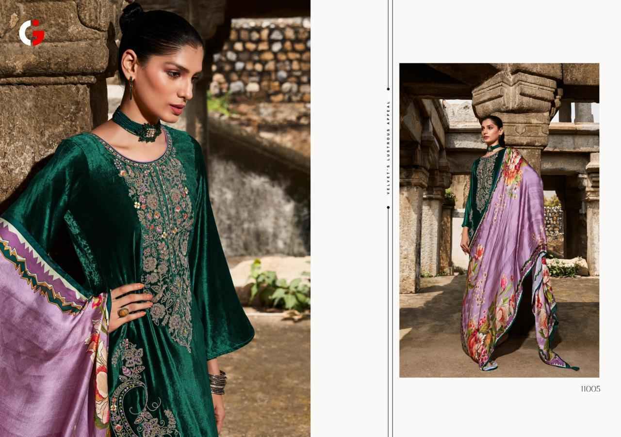 Gull Jee Afsana Viscose Velvet Dress Material Wholesale Price