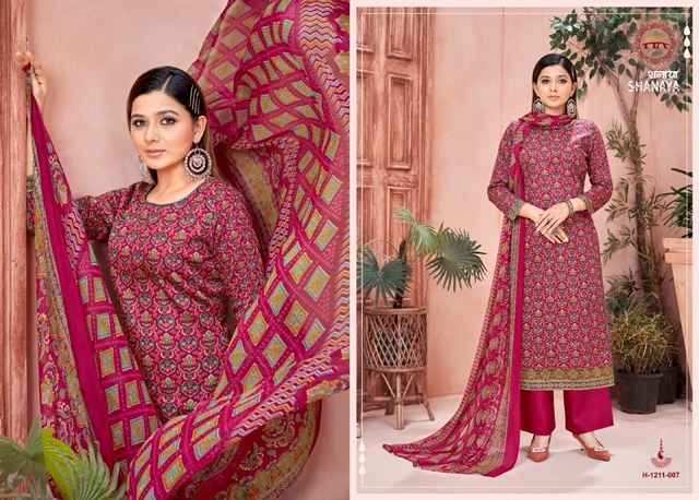 Harshit Fashion Shanaya Zam Dress Material 8 pcs Catalogue