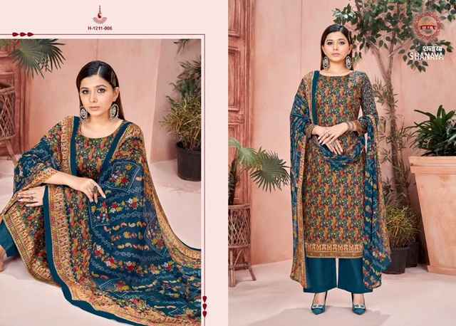 Harshit Fashion Shanaya Zam Dress Material 8 pcs Catalogue