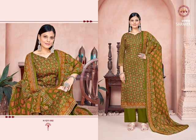 Harshit Fashion Shanaya Zam Dress Material 8 pcs Catalogue