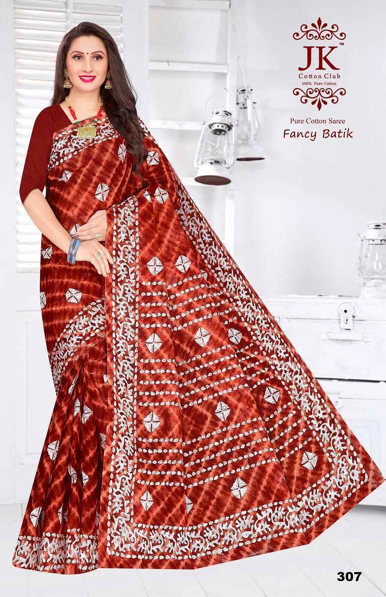 JK Batik Vol 3 Cotton Saree 12 pcs Catalogue