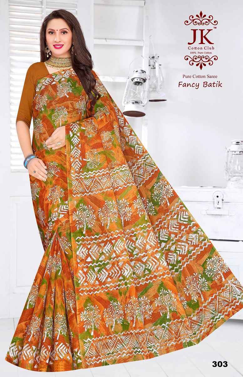 JK Batik Vol 3 Cotton Saree 12 pcs Catalogue