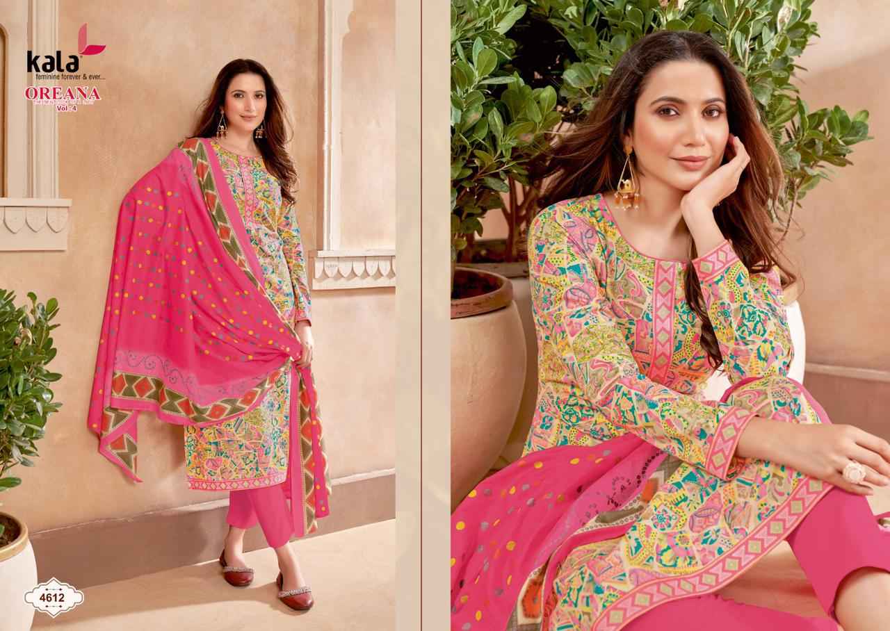 KALA FASHION OREANA VOL 4 COTTON PRINTED SALWAR SUITS 