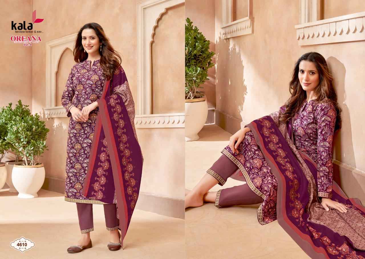 KALA FASHION OREANA VOL 4 COTTON PRINTED SALWAR SUITS 