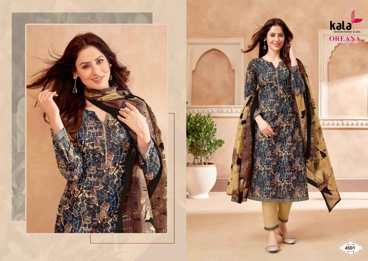 KALA FASHION OREANA VOL 4 COTTON PRINTED SALWAR SUITS 