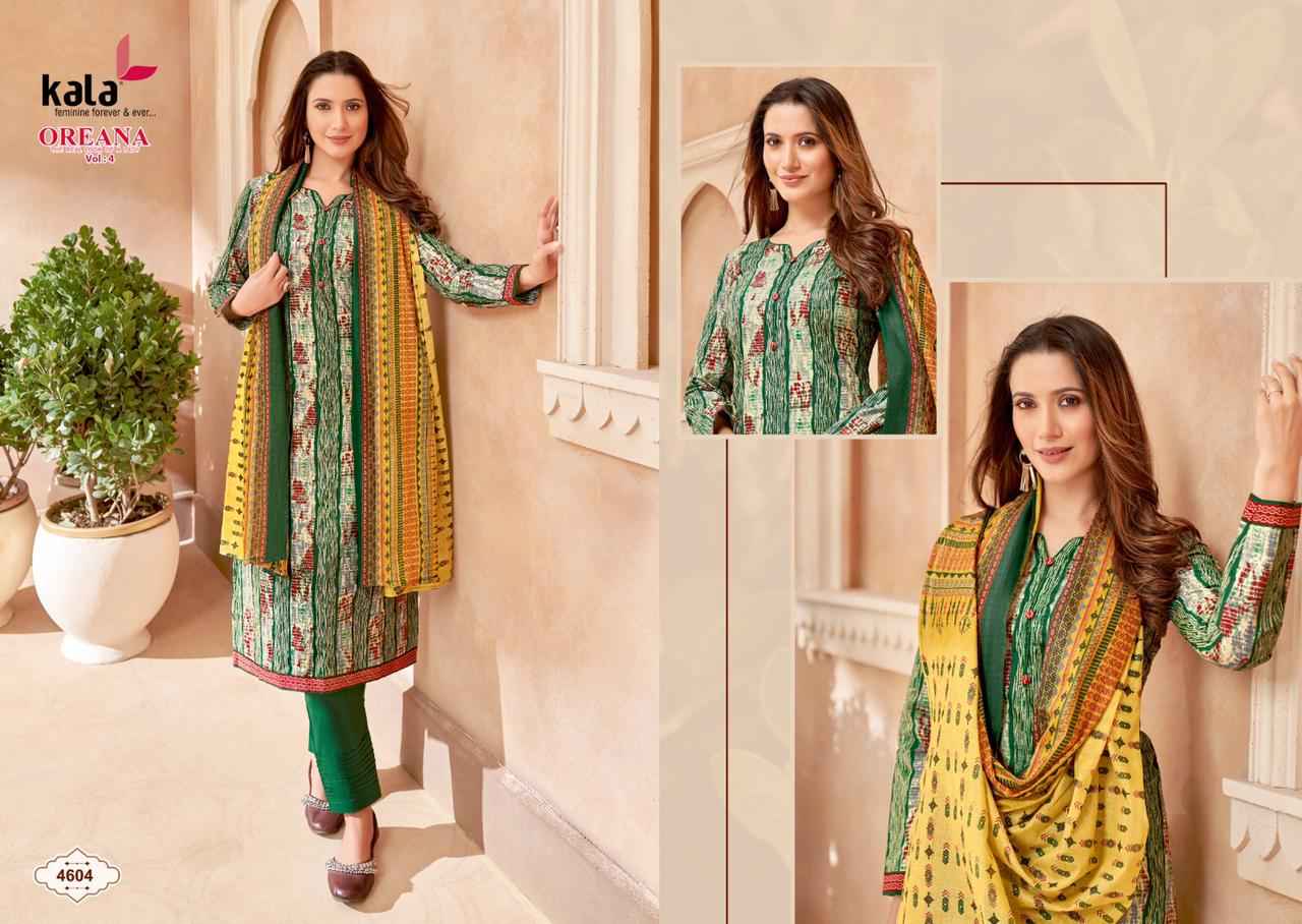 KALA FASHION OREANA VOL 4 COTTON PRINTED SALWAR SUITS 