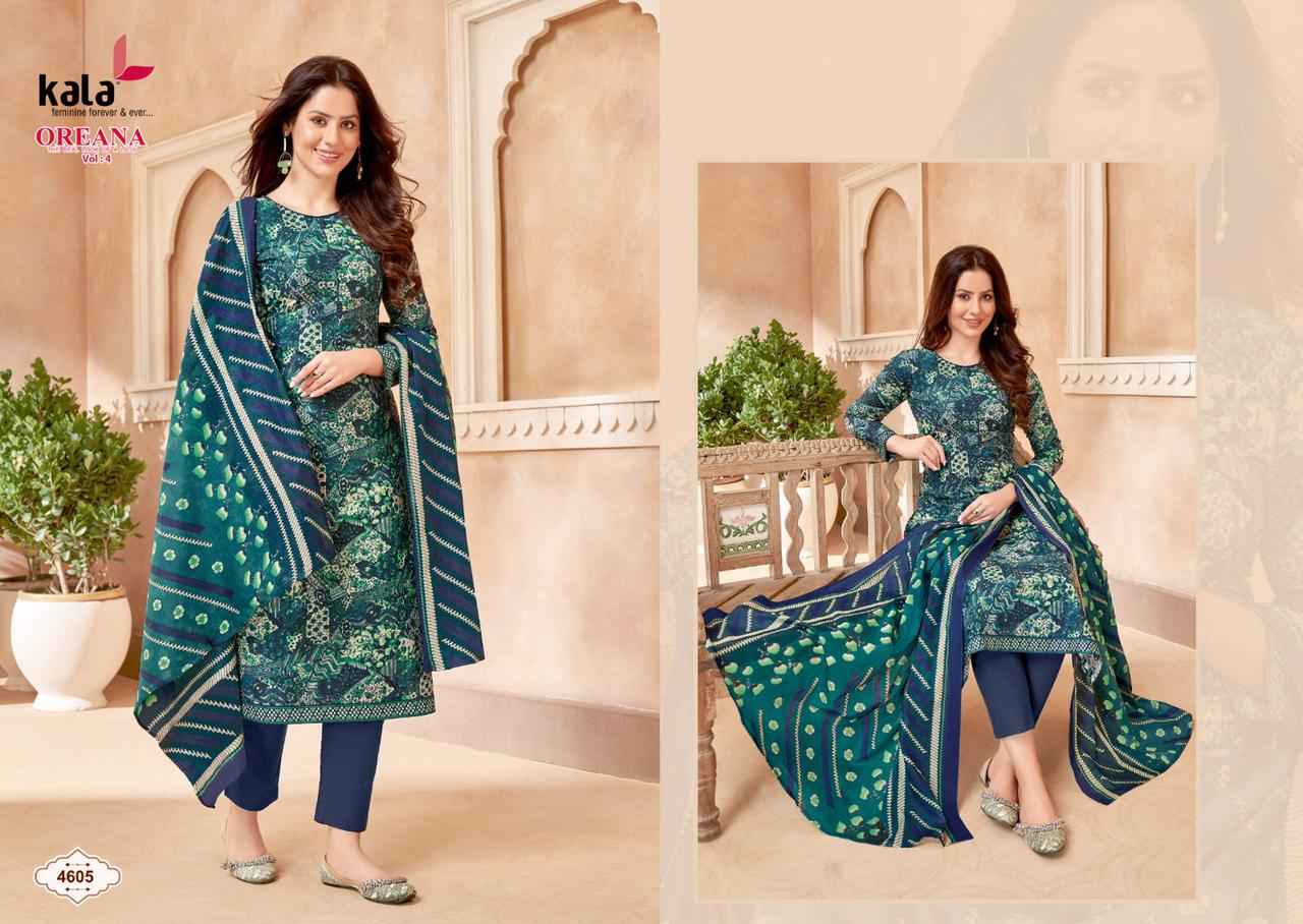 KALA FASHION OREANA VOL 4 COTTON PRINTED SALWAR SUITS 