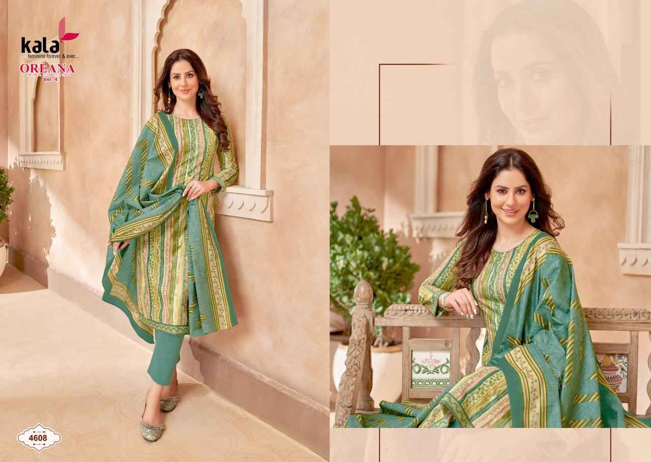 KALA FASHION OREANA VOL 4 COTTON PRINTED SALWAR SUITS 