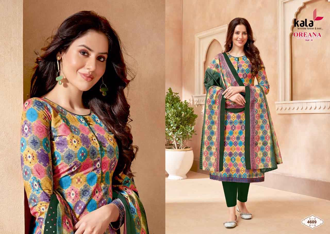 KALA FASHION OREANA VOL 4 COTTON PRINTED SALWAR SUITS 