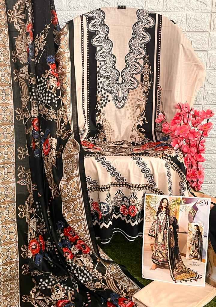 Lsm Galleria Parian Dream Vol-3 Lawn Cotton Dreass Material 6 pcs Catalogue