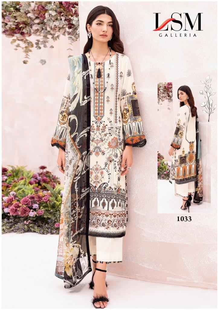 LSM GALLERIA PARIAN DREAM VOL 4 HEAVY LAWN COTTON SALWAR SUITS WHOLESALER SURAT