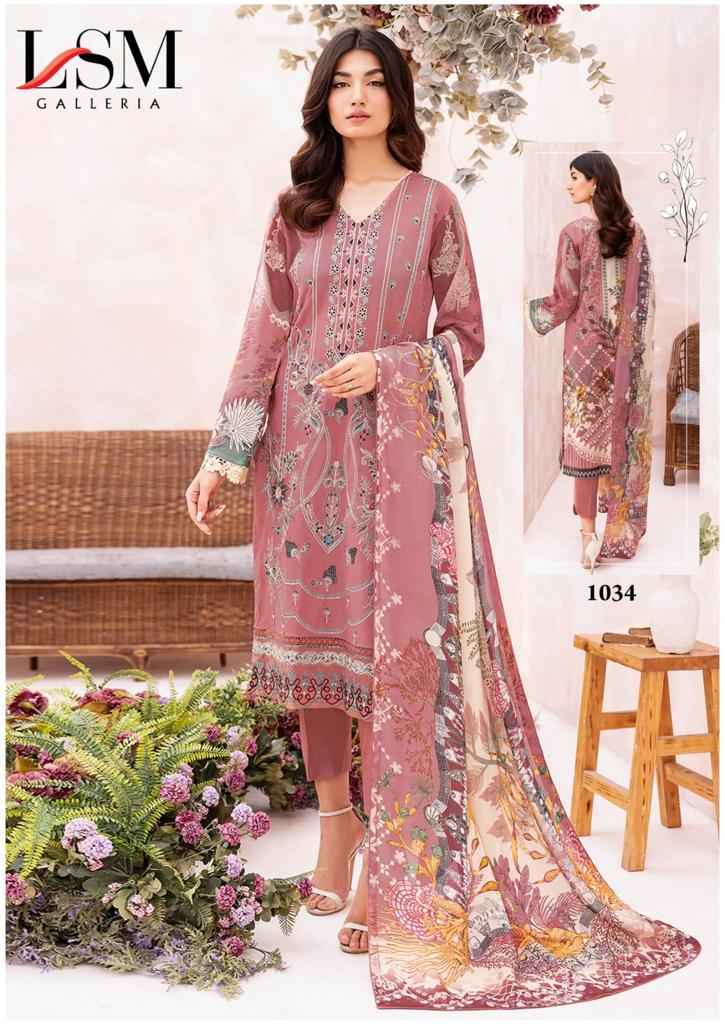 LSM GALLERIA PARIAN DREAM VOL 4 HEAVY LAWN COTTON SALWAR SUITS WHOLESALER SURAT