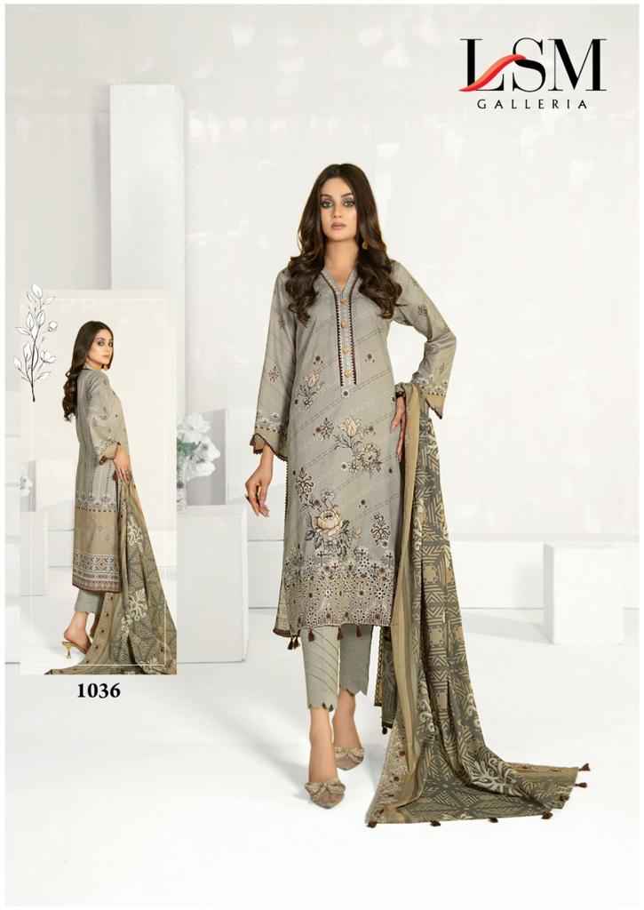 LSM GALLERIA PARIAN DREAM VOL 4 HEAVY LAWN COTTON SALWAR SUITS WHOLESALER SURAT