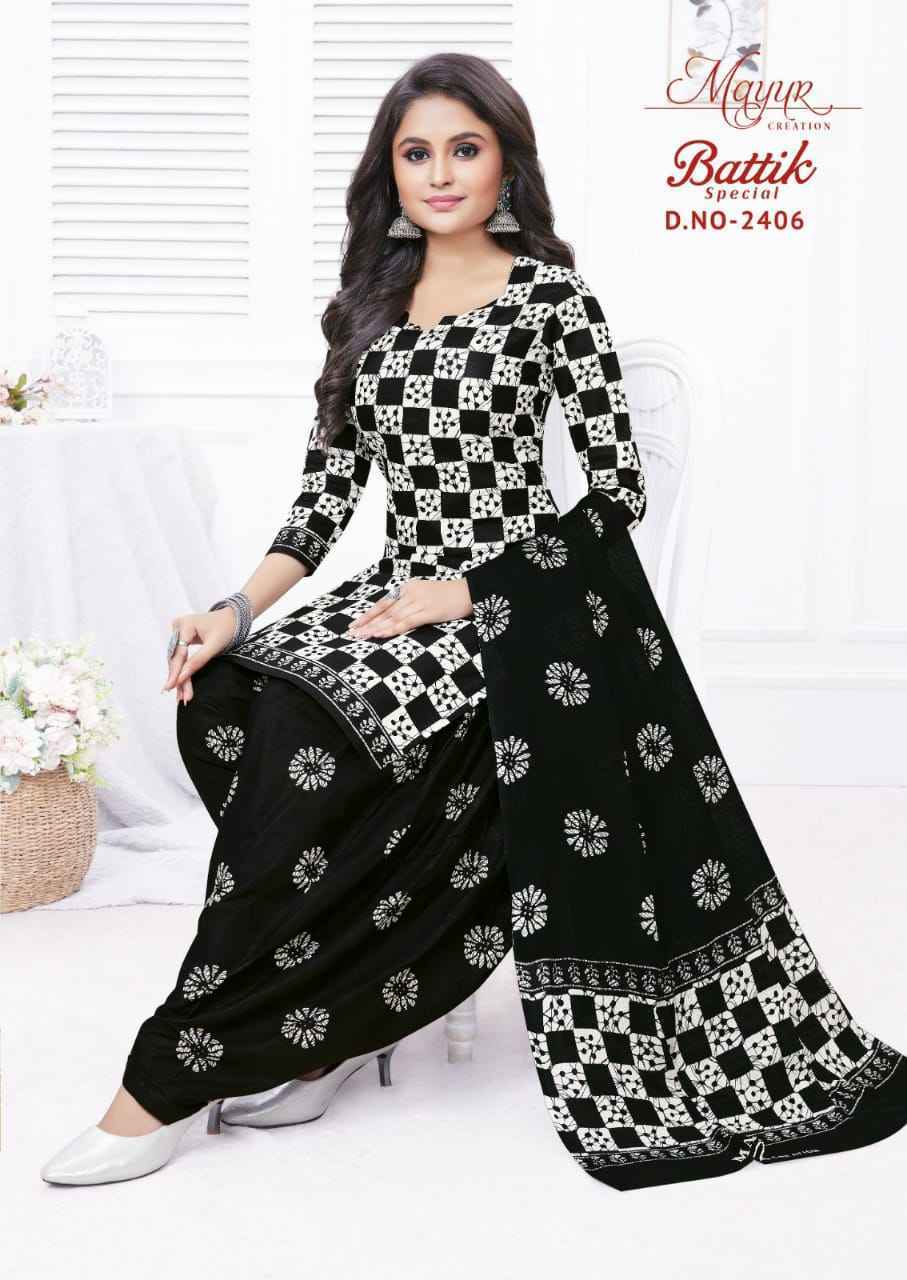 Mayur Creation Batik Vol-24 Cotton Dress Material 10 pcs Catalogue