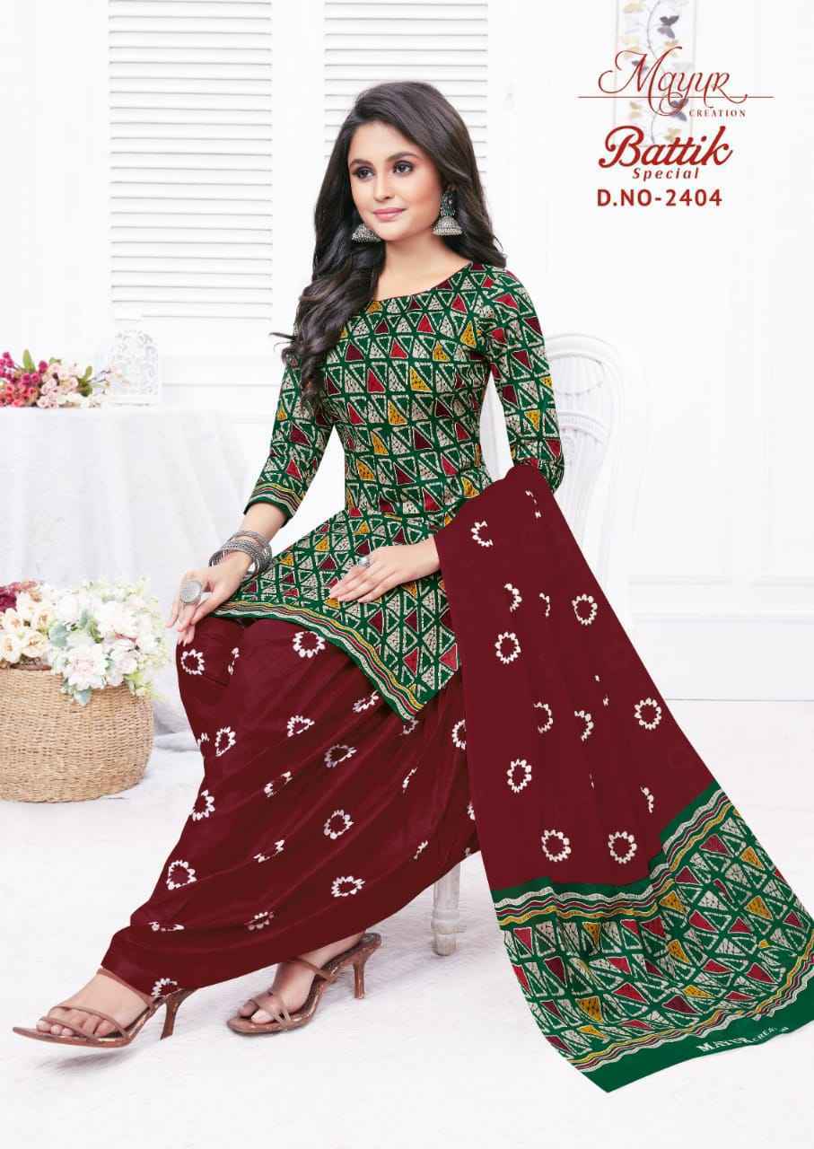 Mayur Creation Batik Vol-24 Cotton Dress Material 10 pcs Catalogue