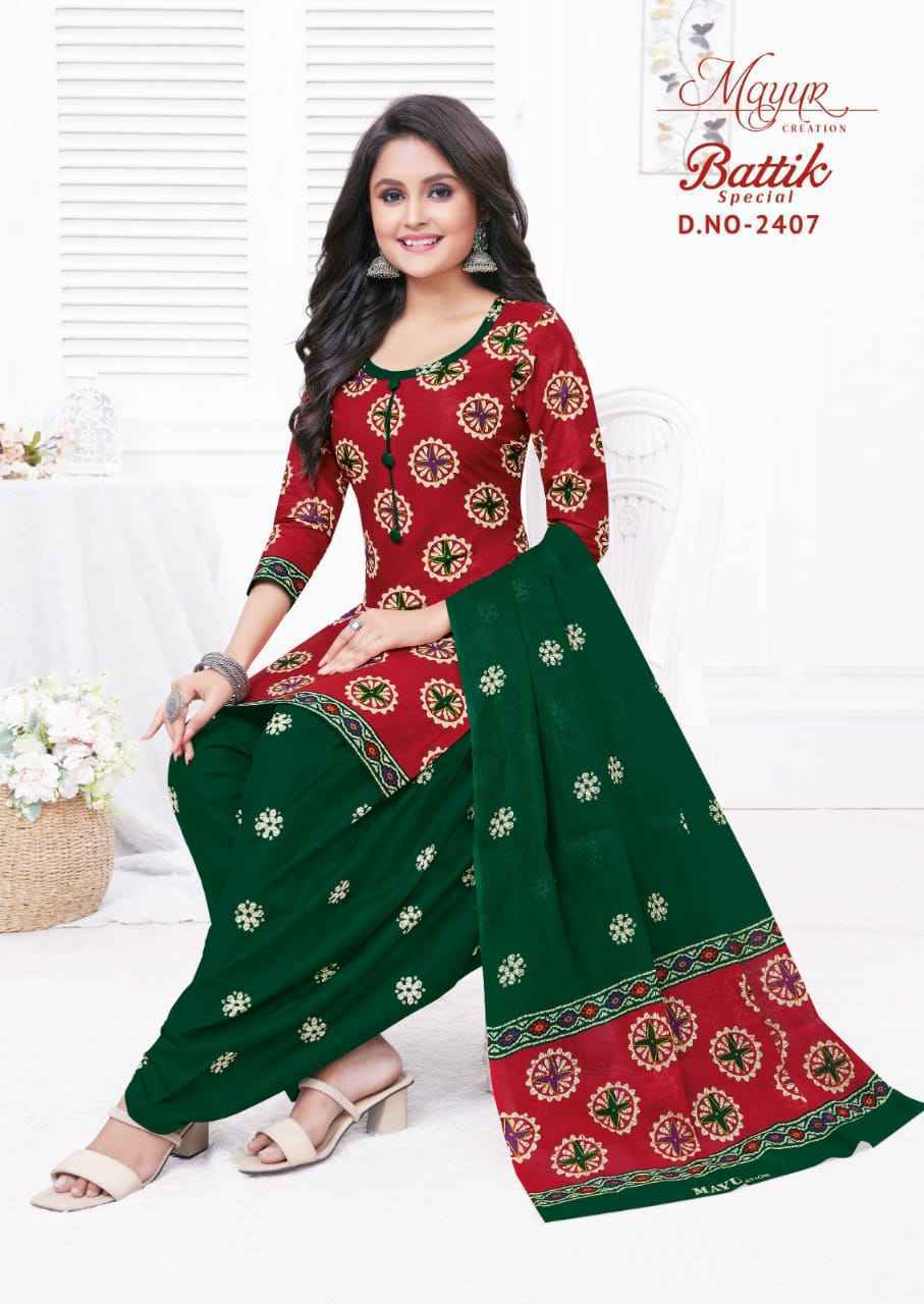 Mayur Creation Batik Vol-24 Cotton Dress Material 10 pcs Catalogue