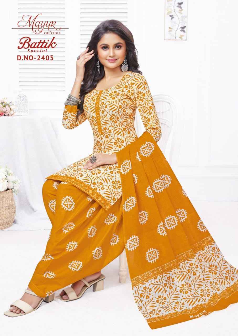 Mayur Creation Batik Vol-24 Cotton Dress Material 10 pcs Catalogue