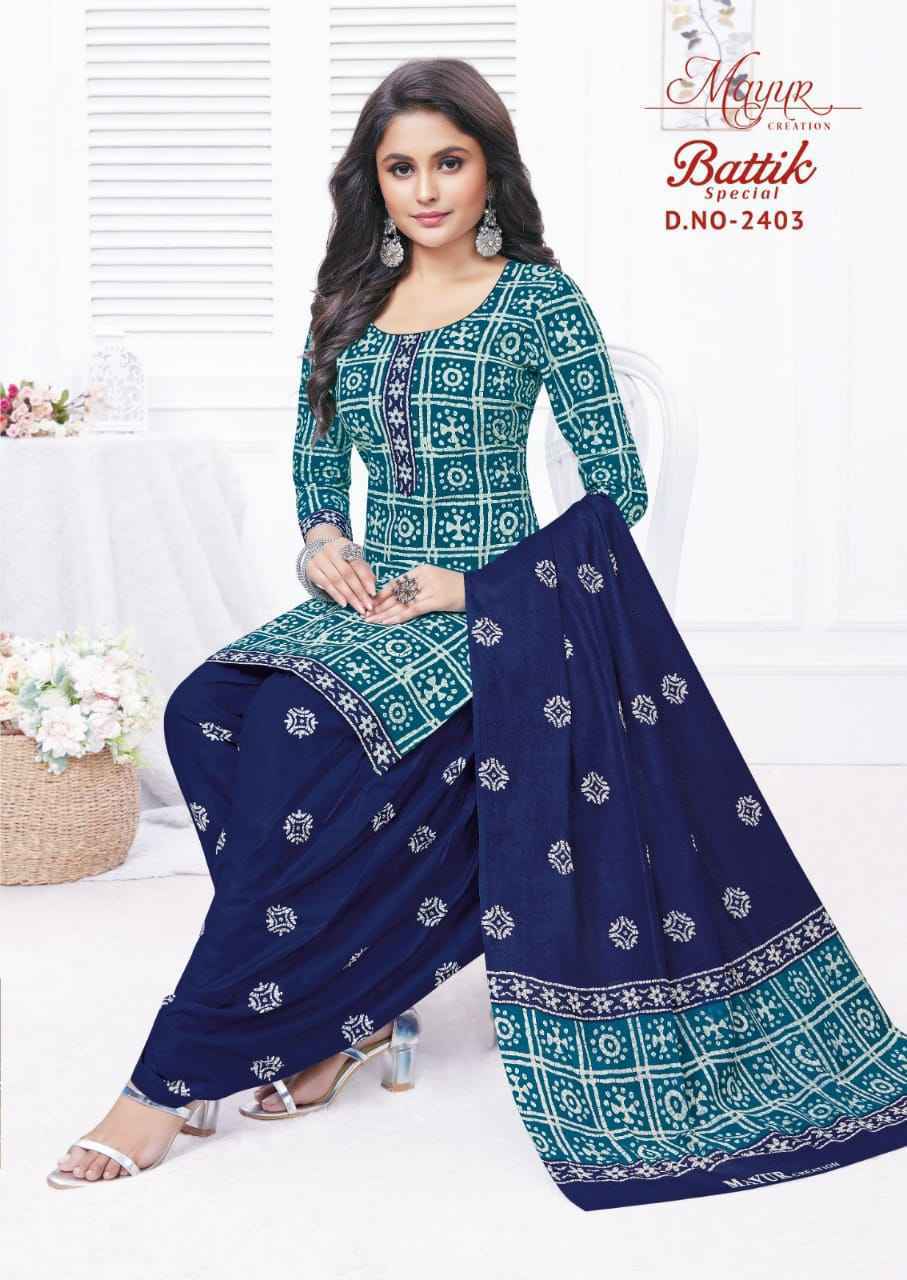 Mayur Creation Batik Vol-24 Cotton Dress Material 10 pcs Catalogue