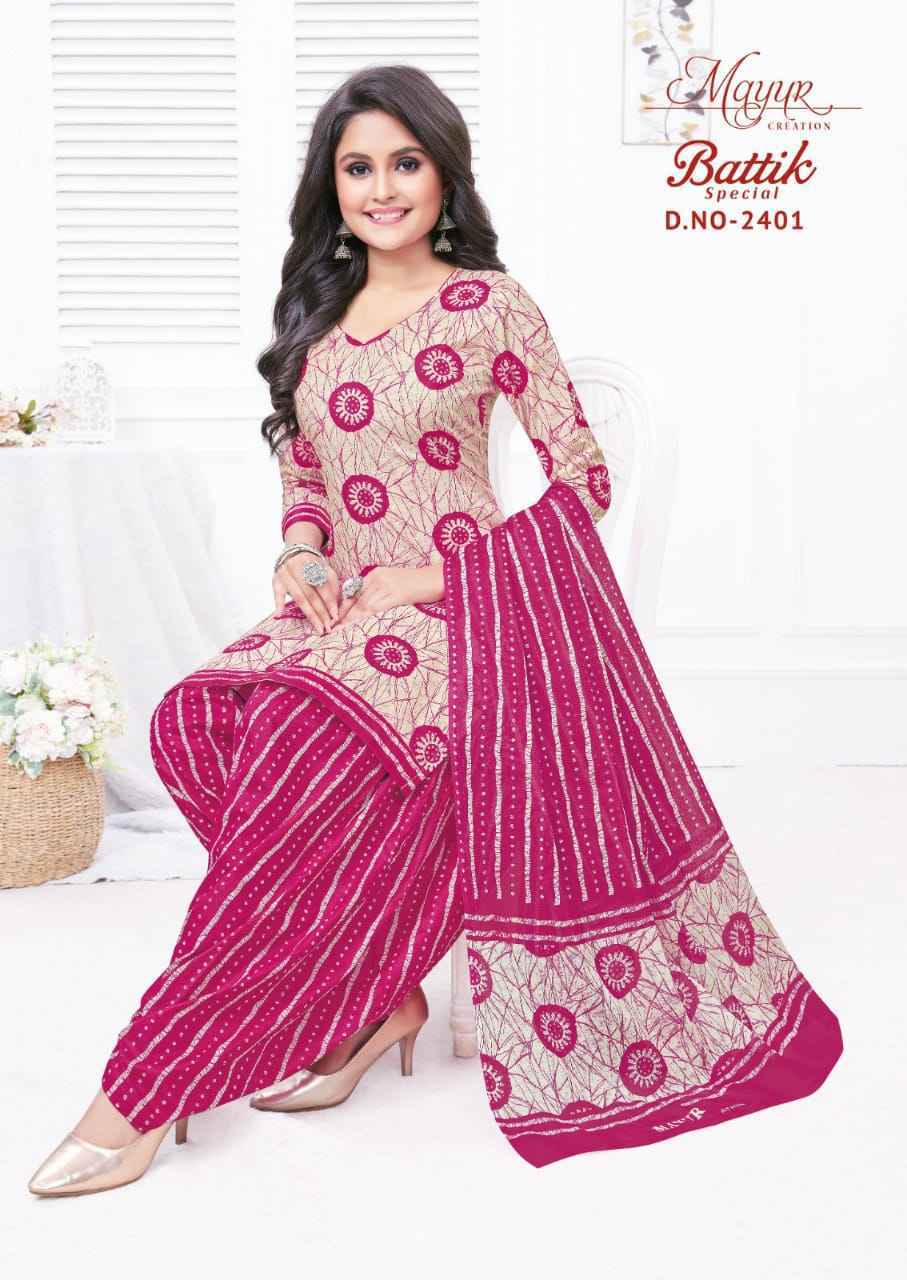 Mayur Creation Batik Vol-24 Cotton Dress Material 10 pcs Catalogue