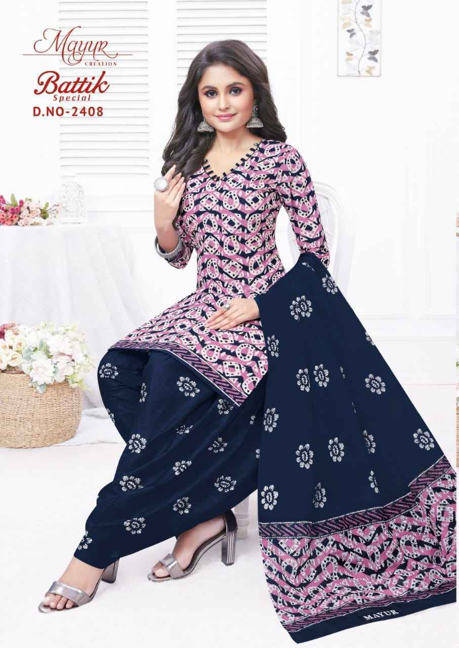 Mayur Creation Batik Vol-24 Cotton Dress Material 10 pcs Catalogue