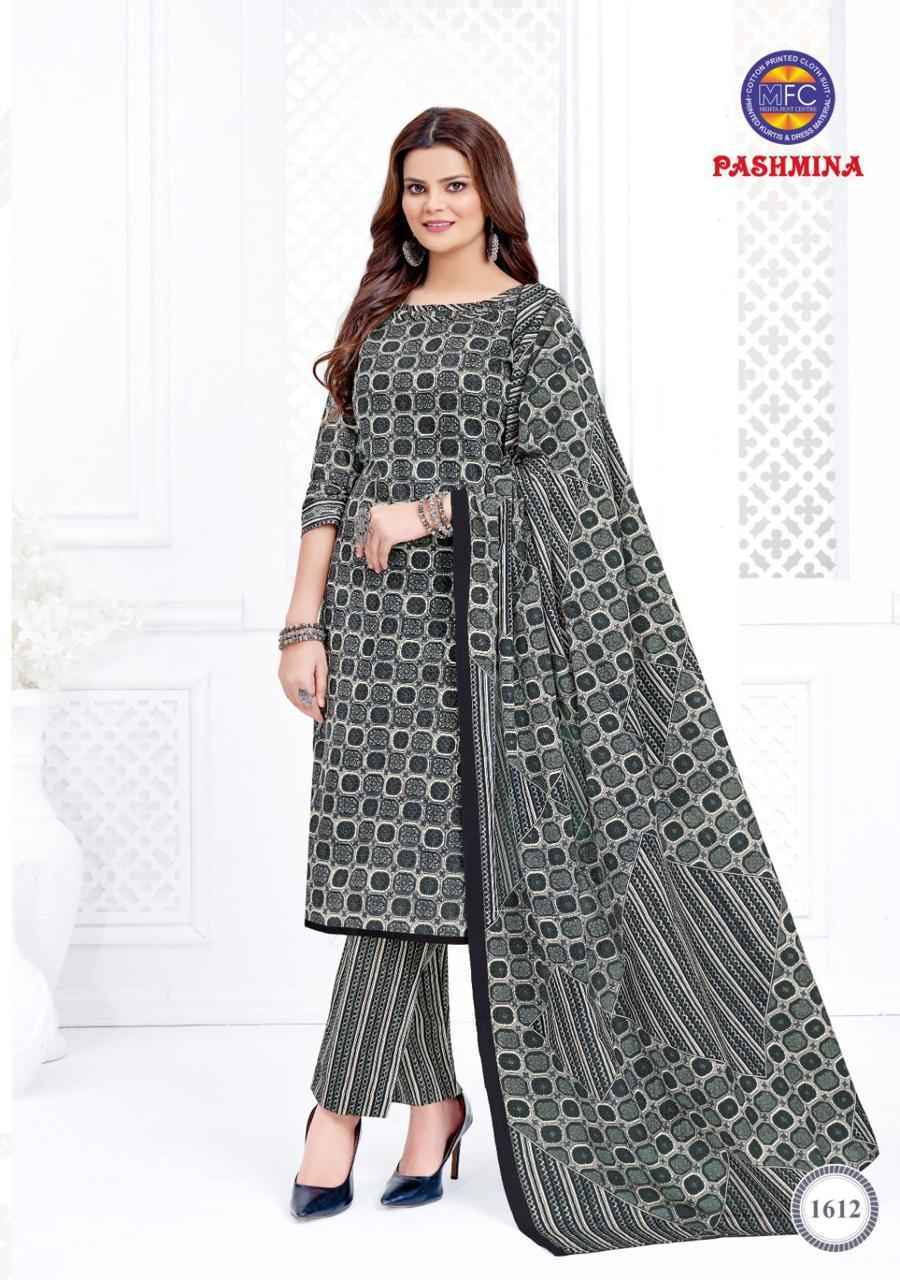 MFC Pashmina Vol-16 Cotton Dress Material 12 pcs Catalogue