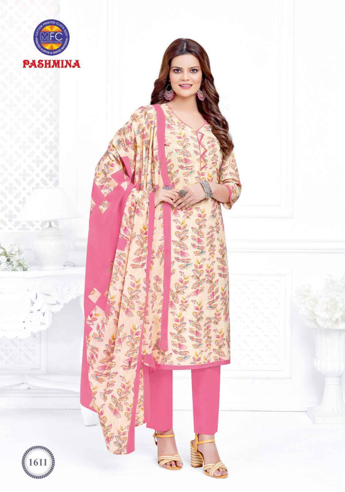 MFC Pashmina Vol-16 Cotton Dress Material 12 pcs Catalogue