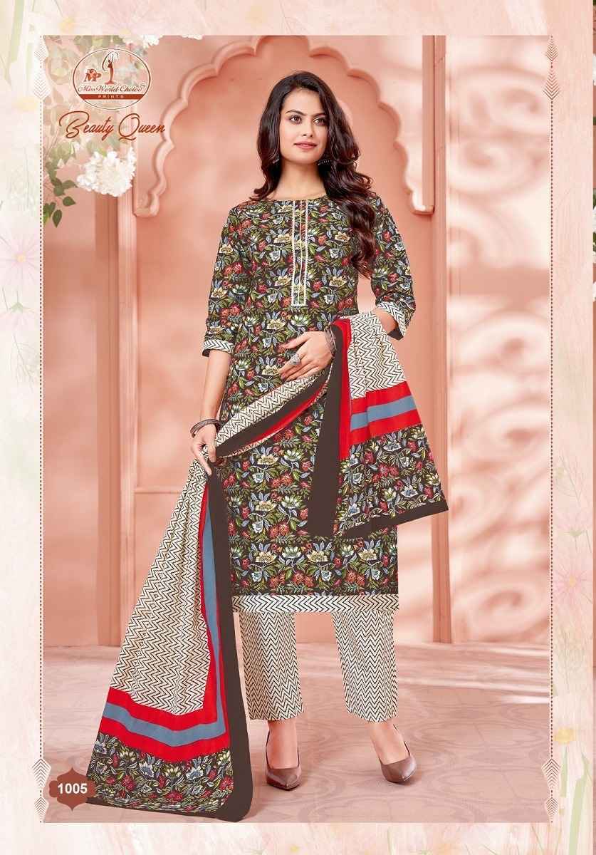 Miss World Choice Beauty Queen Vol-1 Readymade Cotton Dress 10 pcs Catalogue