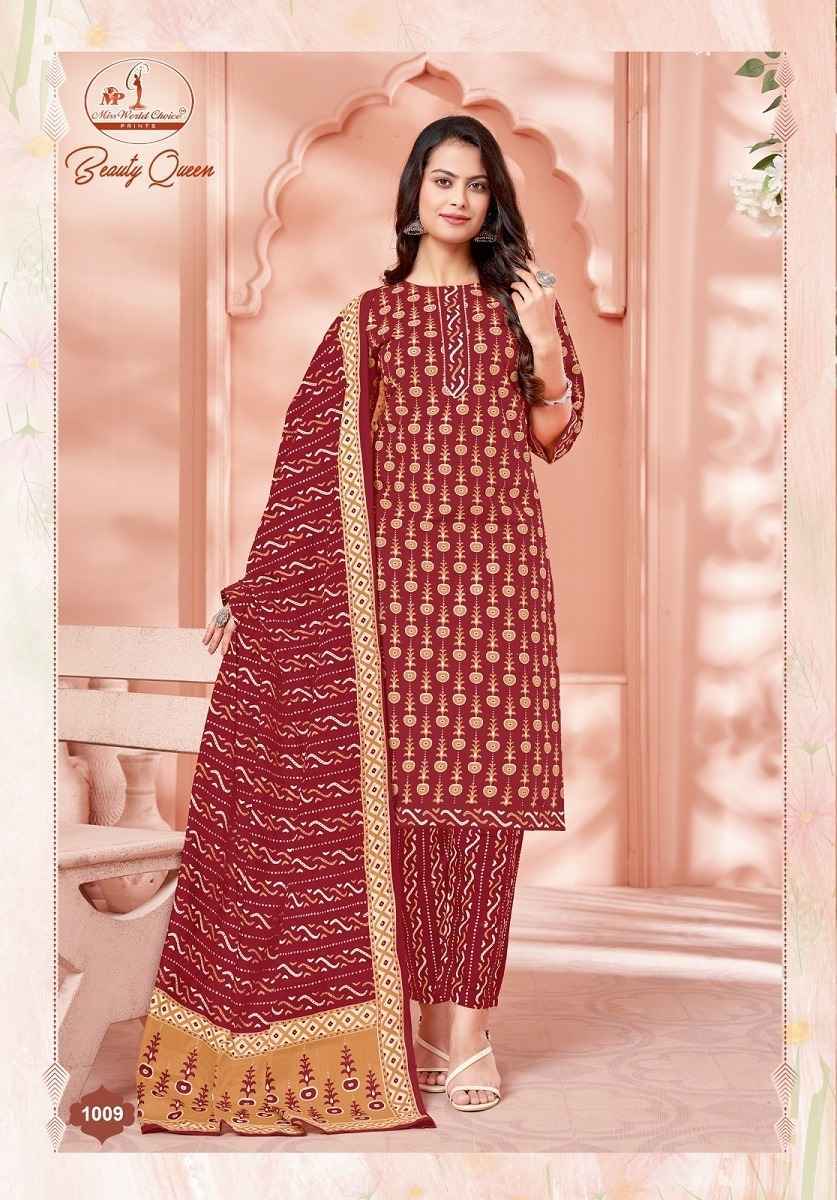 Miss World Choice Beauty Queen Vol-1 Readymade Cotton Dress 10 pcs Catalogue