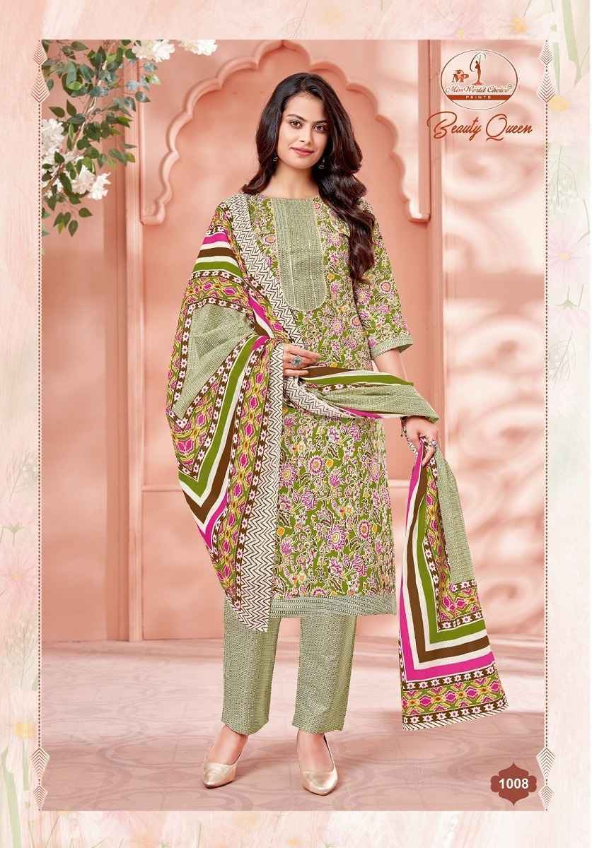 Miss World Choice Beauty Queen Vol-1 Readymade Cotton Dress 10 pcs Catalogue