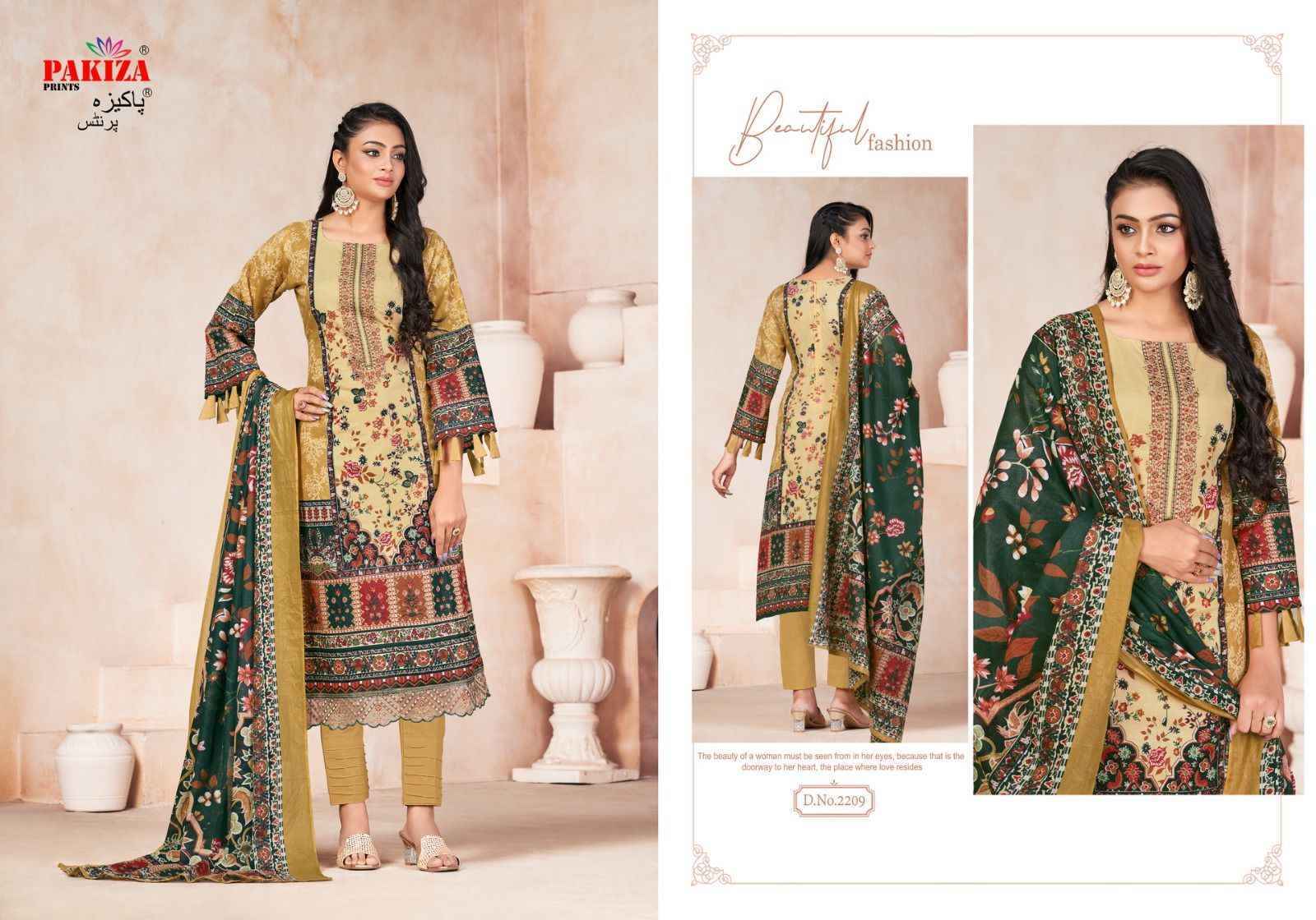 Pakiza Prints Shifa Safiya Vol 22 Lawn Dress Material 10 pcs Catalogue