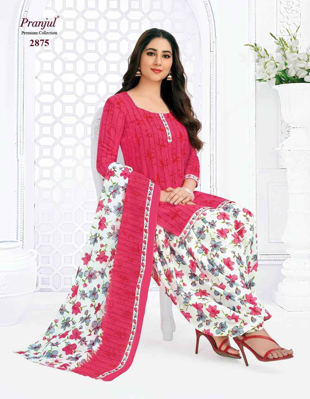 Pranjul Fashion Priyanshi Pure Cotton Unstitched Salwar Suits ( 6 Pcs Catalog )