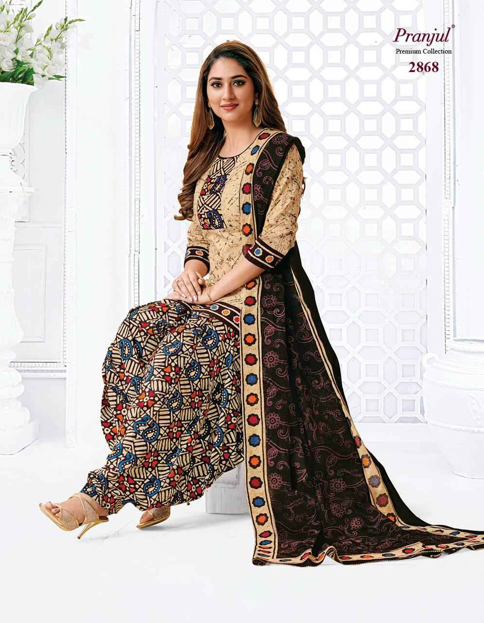 Pranjul Fashion Priyanshi Pure Cotton Unstitched Salwar Suits ( 6 Pcs Catalog )