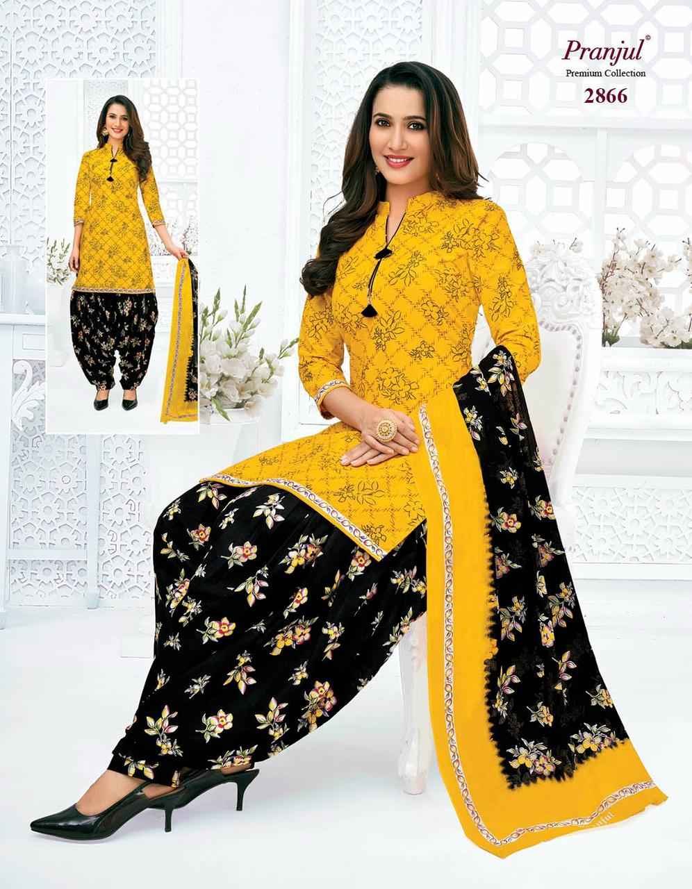 Pranjul Fashion Priyanshi Pure Cotton Unstitched Salwar Suits ( 6 Pcs Catalog )