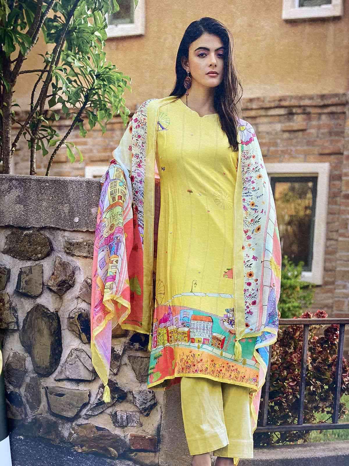 PRM TRENDS KHALISH MUSLIN SILK SUITS CATALOG WITH WHOLESALE PRICE