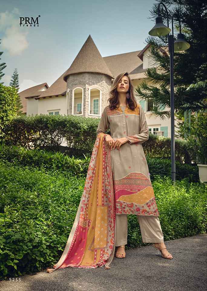 PRM Trendz Anjum Muslin Dress Material 8 pcs Catalogue Wholesale Online Price