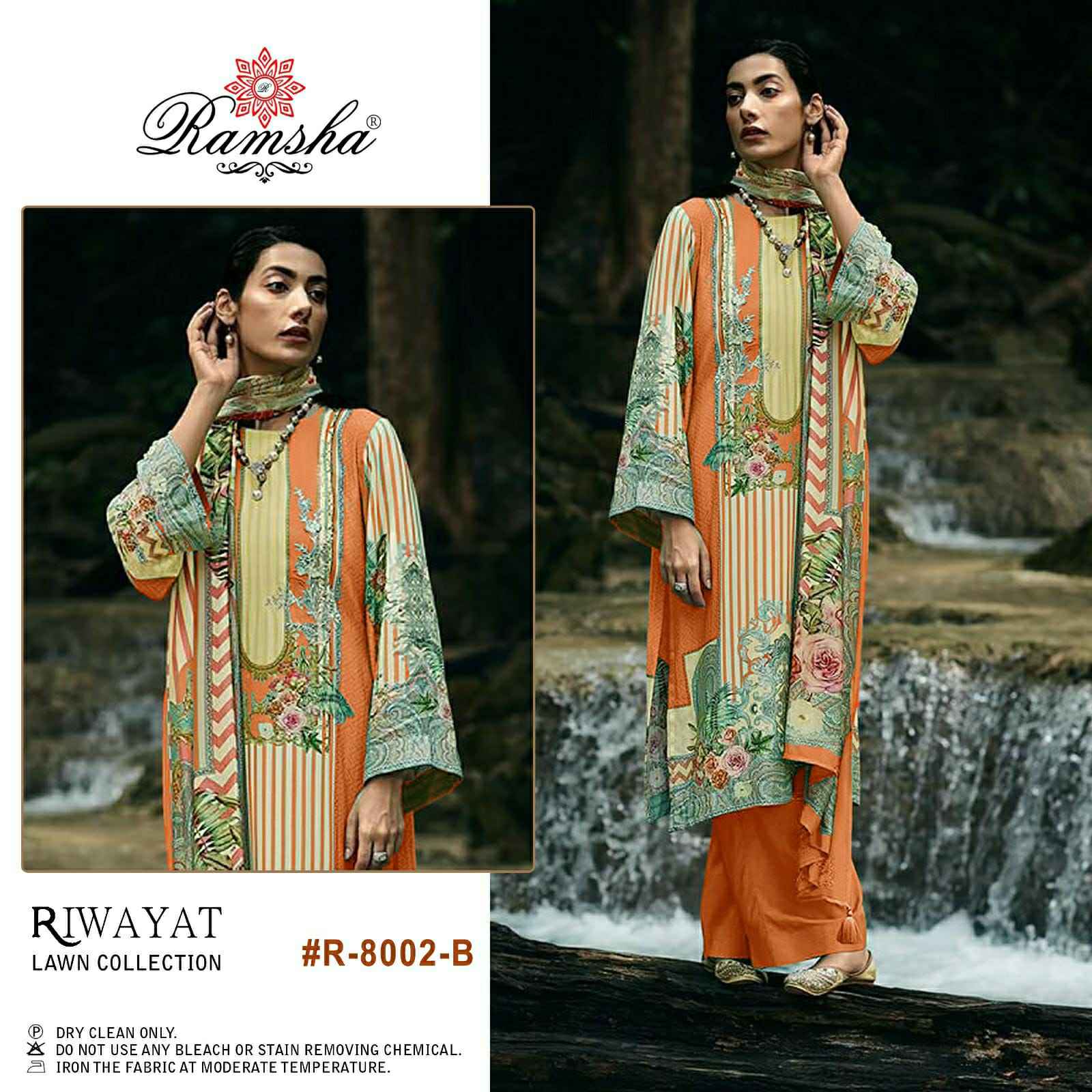 RAMSHA RIWAYAT LAWN COLLECTION VOL 2 CAMBRIC COTTON PAKISTANI SUITS