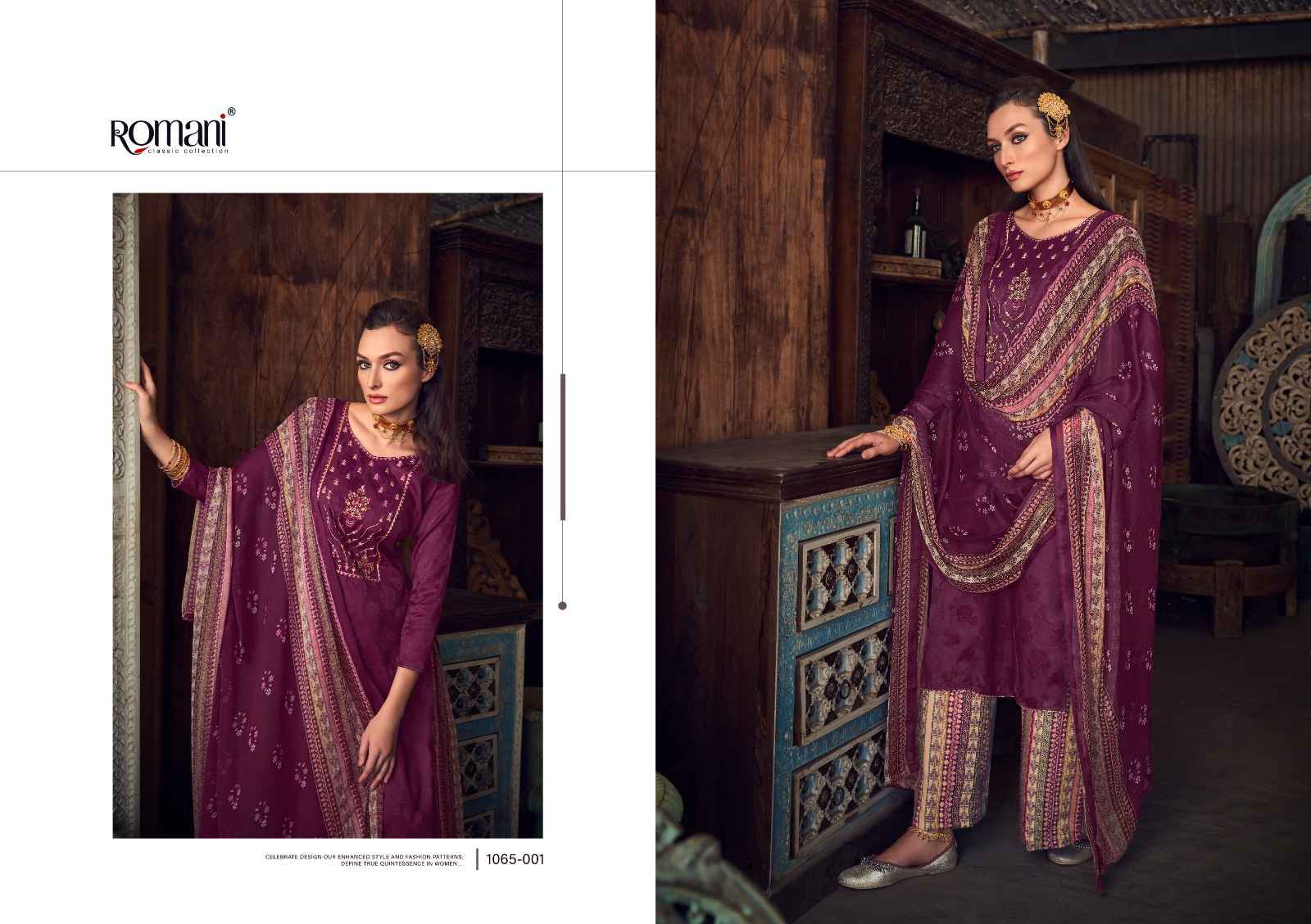 ROMANI MANVIKA JAM COTTON WITH FANCY EMBROIDERY WORK SUITS