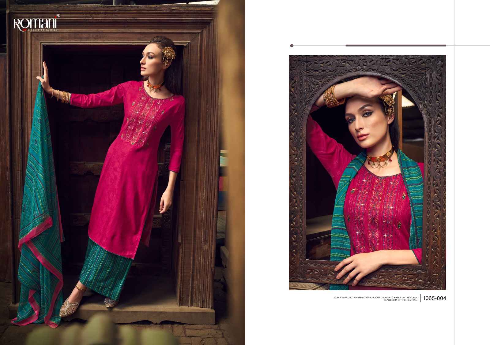 ROMANI MANVIKA JAM COTTON WITH FANCY EMBROIDERY WORK SUITS