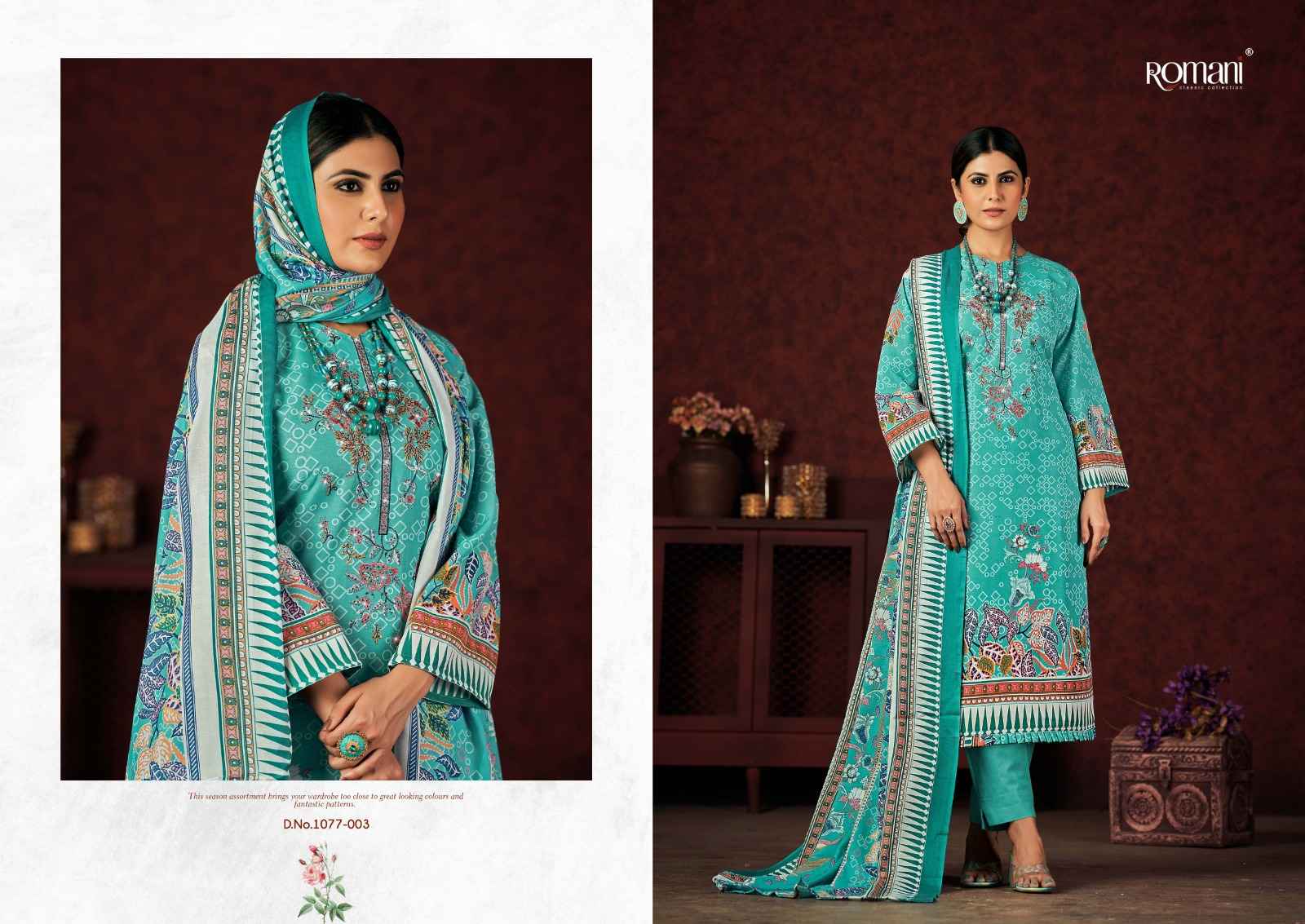 ROMANI MAREENA VOL 13 SOFT COTTON DIGITAL STYLE PRINTS SUITS