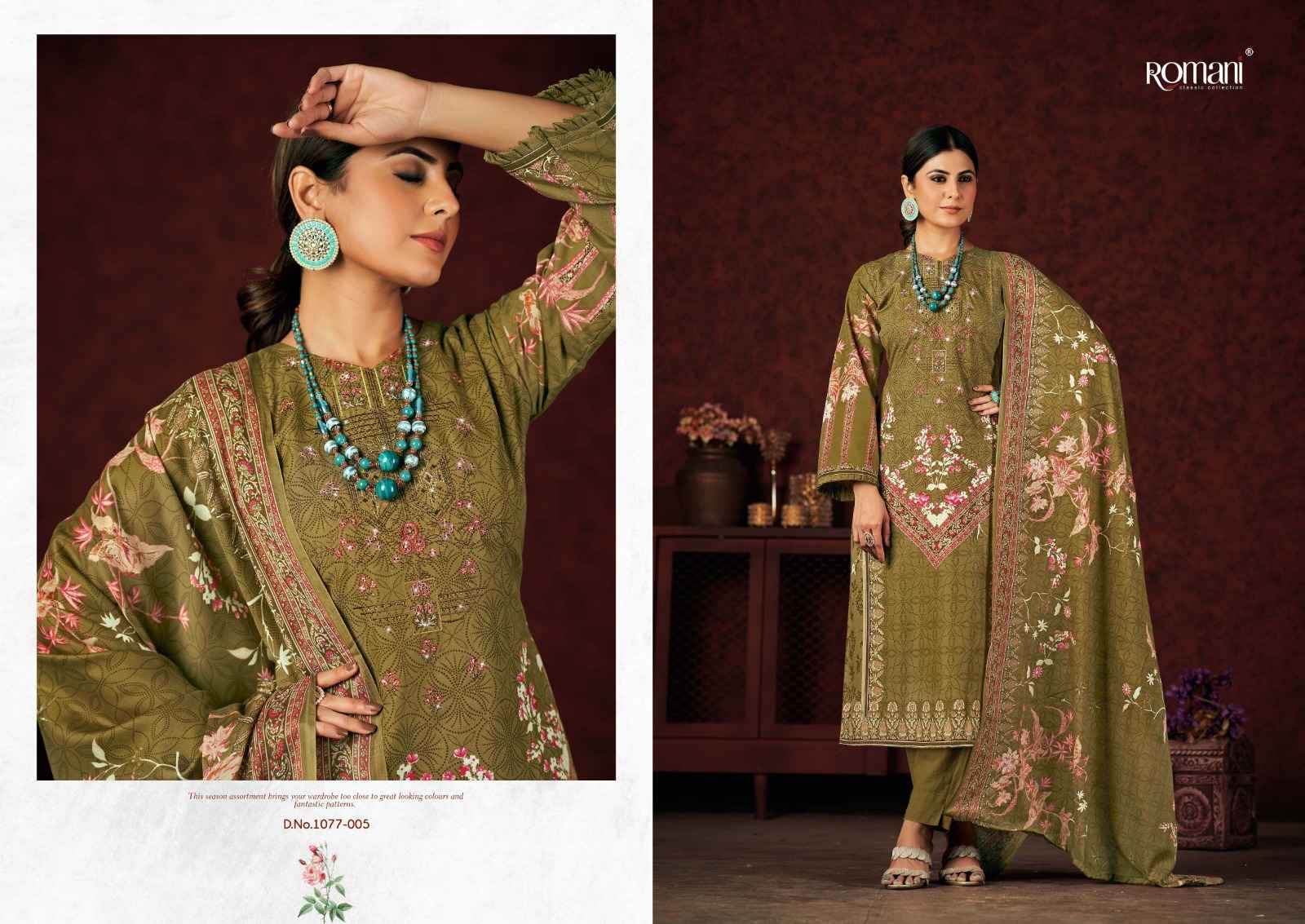 ROMANI MAREENA VOL 13 SOFT COTTON DIGITAL STYLE PRINTS SUITS