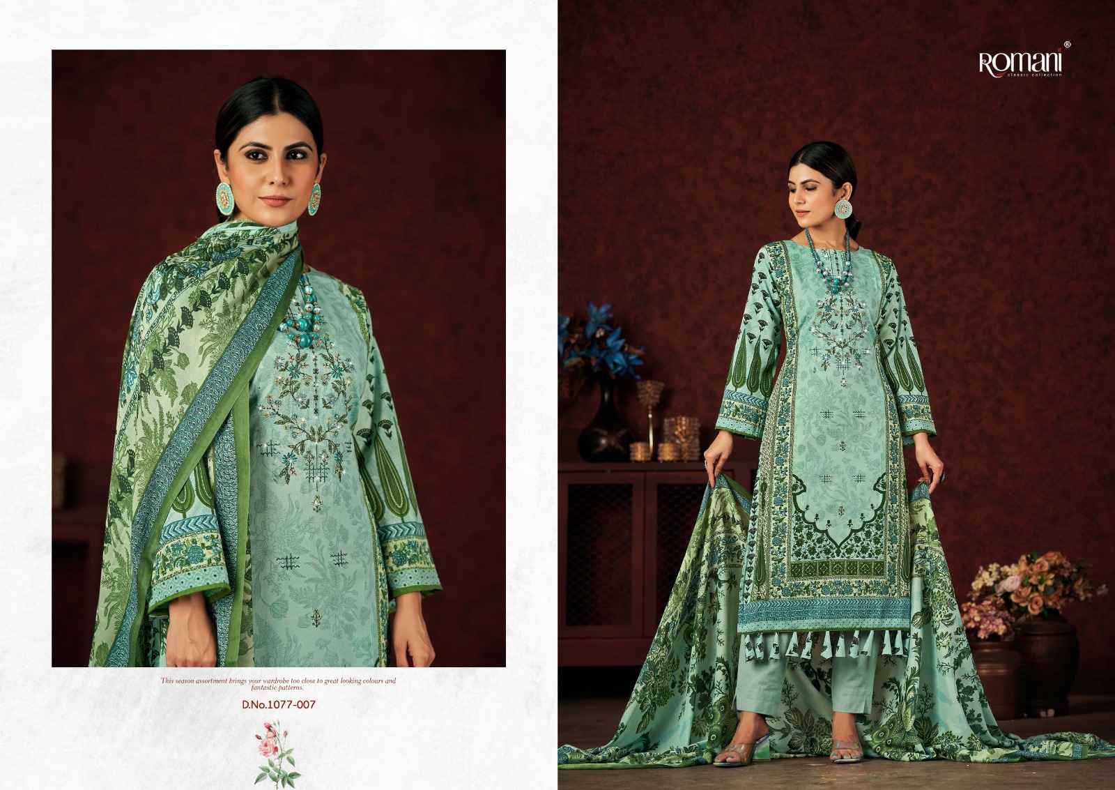 ROMANI MAREENA VOL 13 SOFT COTTON DIGITAL STYLE PRINTS SUITS