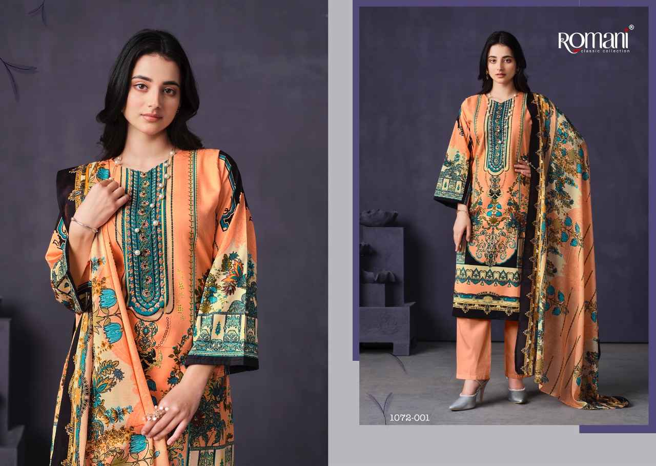 ROMANI MAREENA VOL 9 SOFT COTTON DIGITAL STYLE PRINT WITH FANCY WORK SUITS 