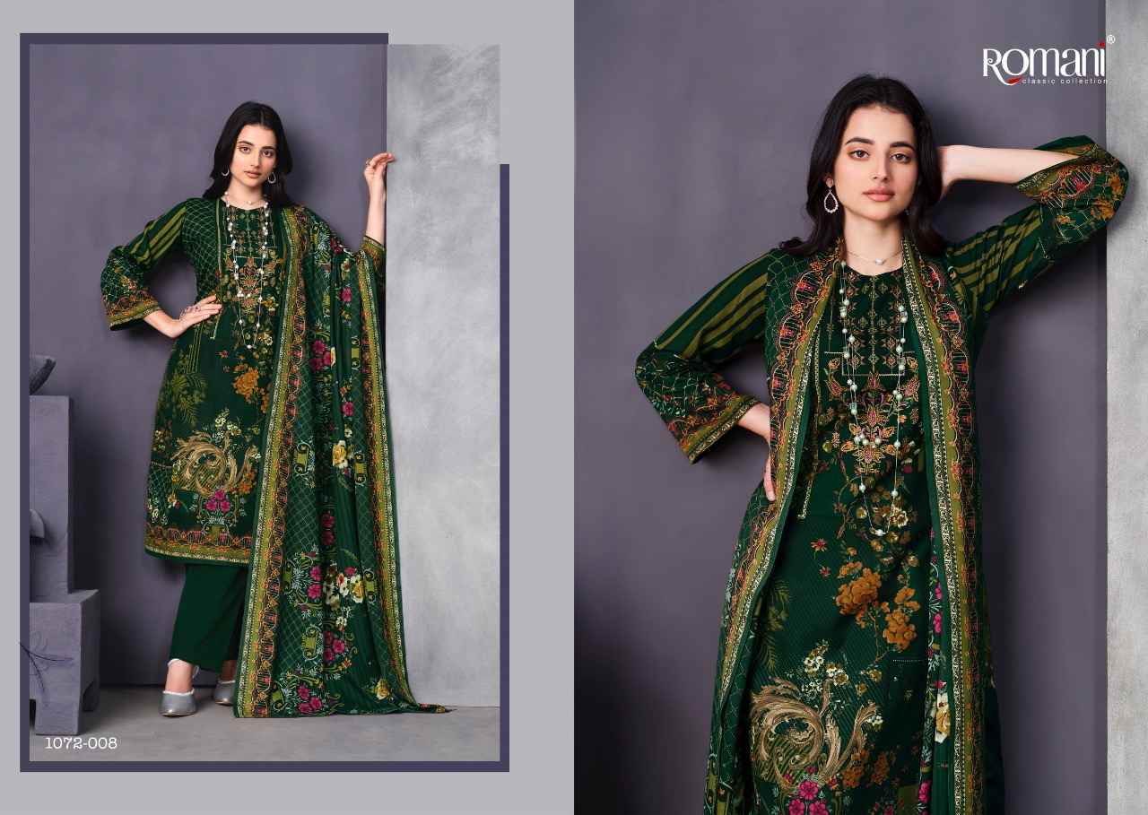 ROMANI MAREENA VOL 9 SOFT COTTON DIGITAL STYLE PRINT WITH FANCY WORK SUITS 