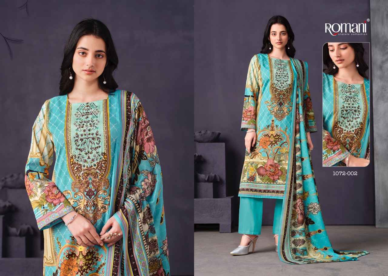 ROMANI MAREENA VOL 9 SOFT COTTON DIGITAL STYLE PRINT WITH FANCY WORK SUITS 