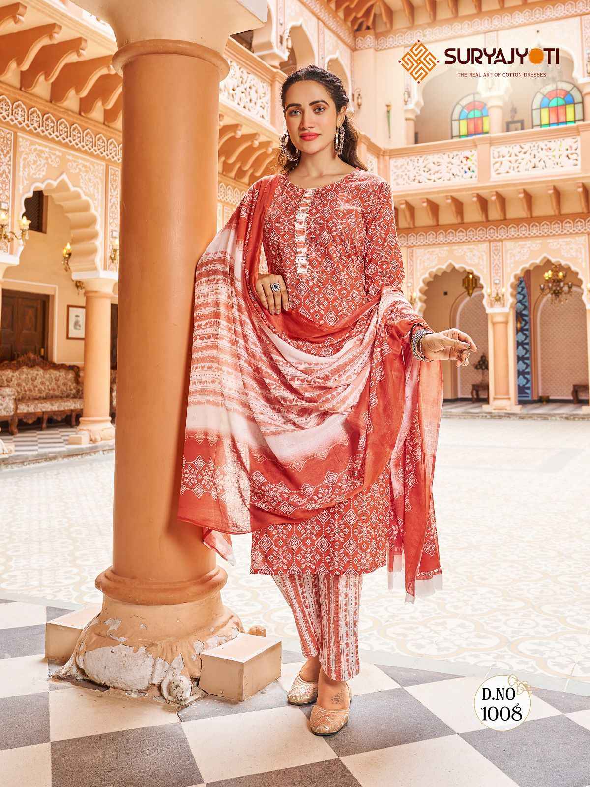 SURYAJYOTI BANDHANI LEHRIYA SPECIAL VOL 3 COTTON BANDHANI PRINT SUITS 