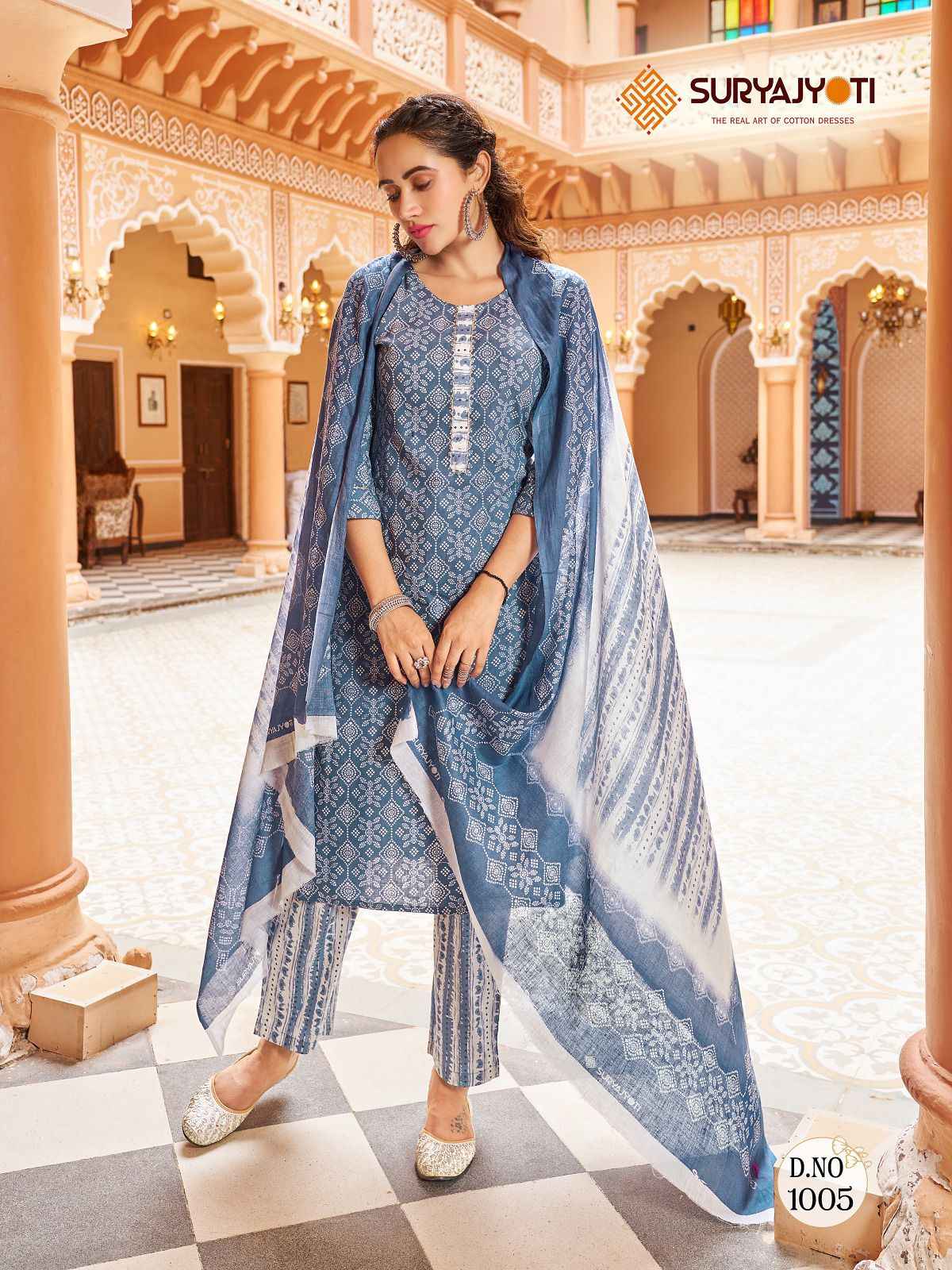 SURYAJYOTI BANDHANI LEHRIYA SPECIAL VOL 3 COTTON BANDHANI PRINT SUITS 