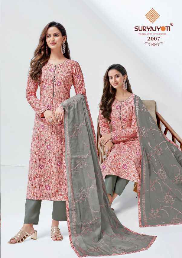 SURYAJYOTI NISHA VOL 2 CAMBRIC COTTON FOIL & KHADI PRINT FANCY SALWAR SUITS